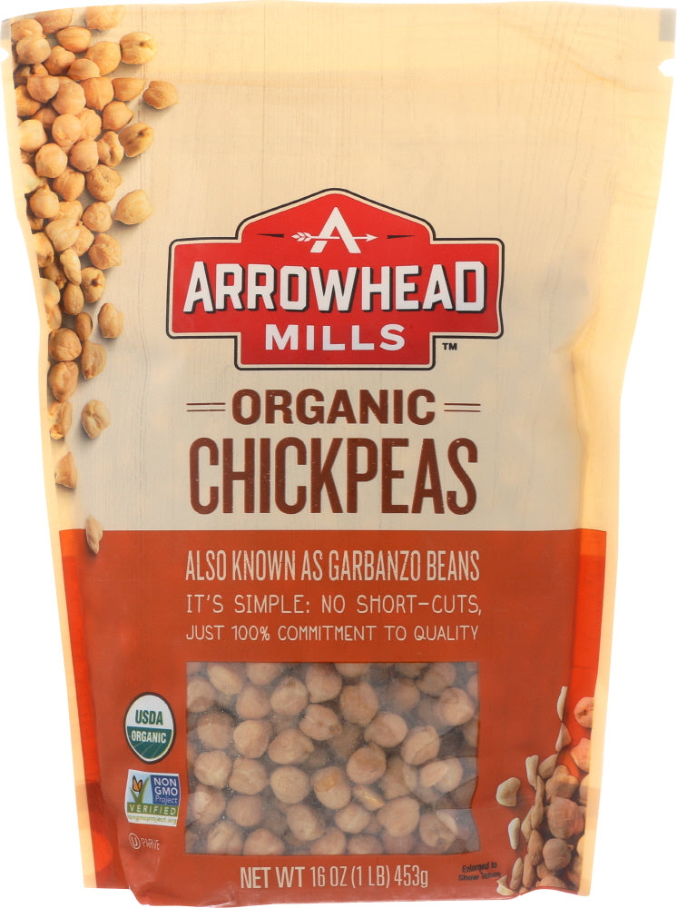 ARROWHEAD MILLS: Organic Garbanzos Chickpeas, 16 oz - Vending Business Solutions