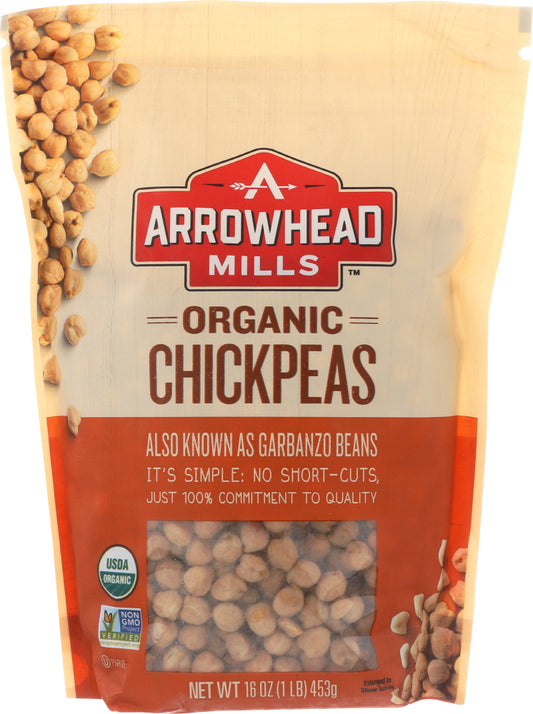 ARROWHEAD MILLS: Organic Garbanzos Chickpeas, 16 oz - Vending Business Solutions