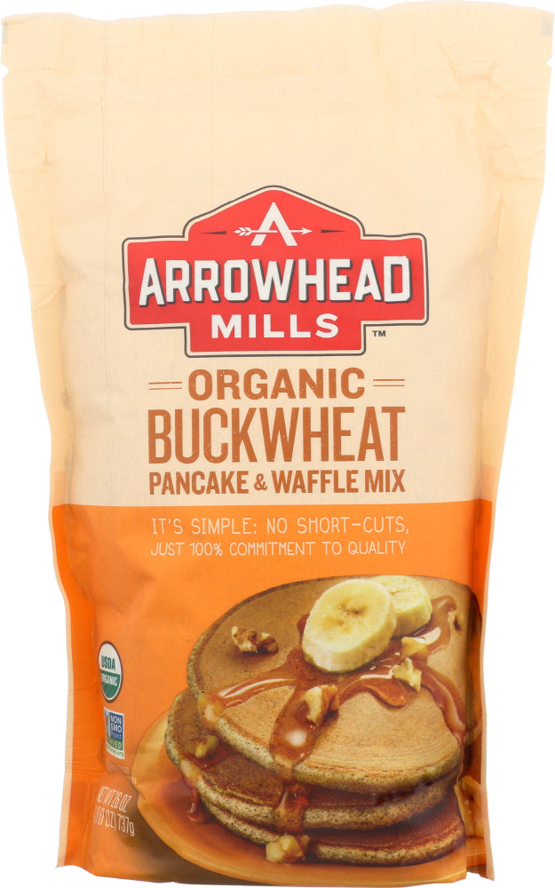 ARROWHEAD MILLS: Organic Buckwheat Pancake and Waffle Mix, 26 oz - Vending Business Solutions
