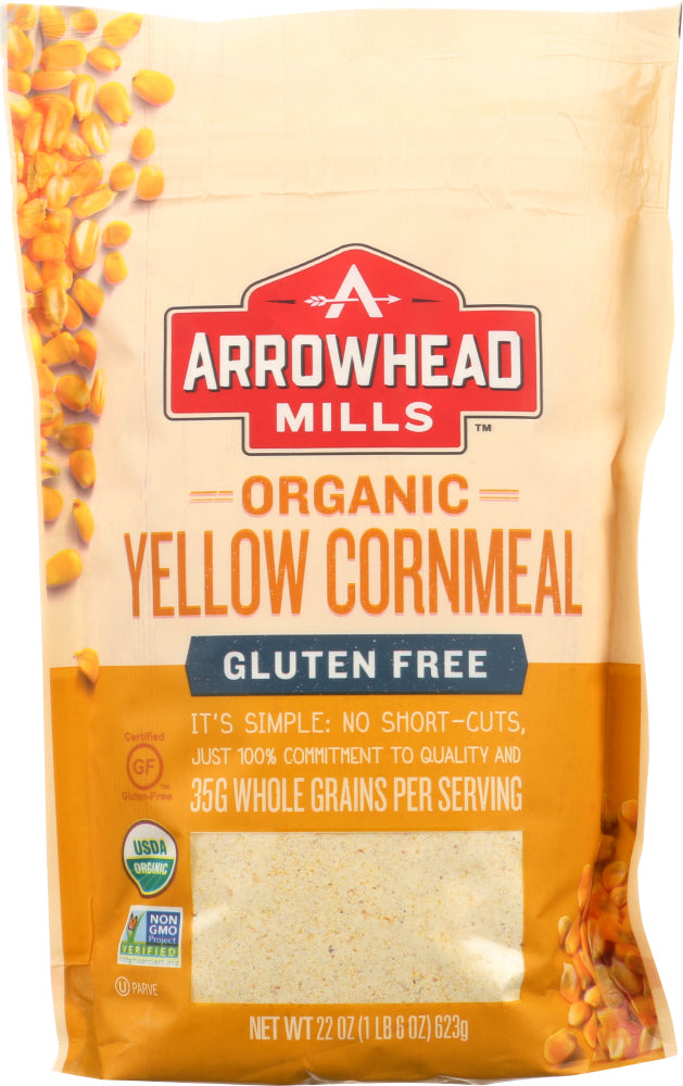 ARROWHEAD MILLS: Cornmeal Yellow Organic, 22 oz - Vending Business Solutions