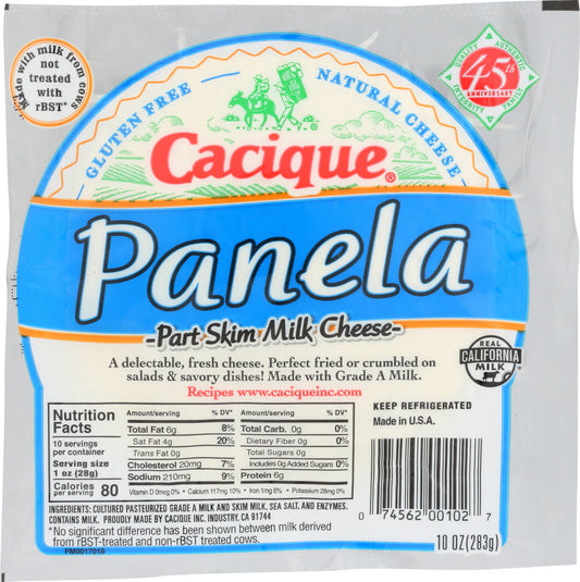 CACIQUE: Panela Part Skim Milk Cheese, 10 oz - Vending Business Solutions