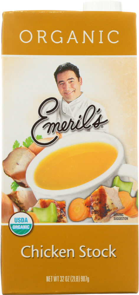 EMERIL'S: Organic All Natural Chicken Stock, 32 oz - Vending Business Solutions