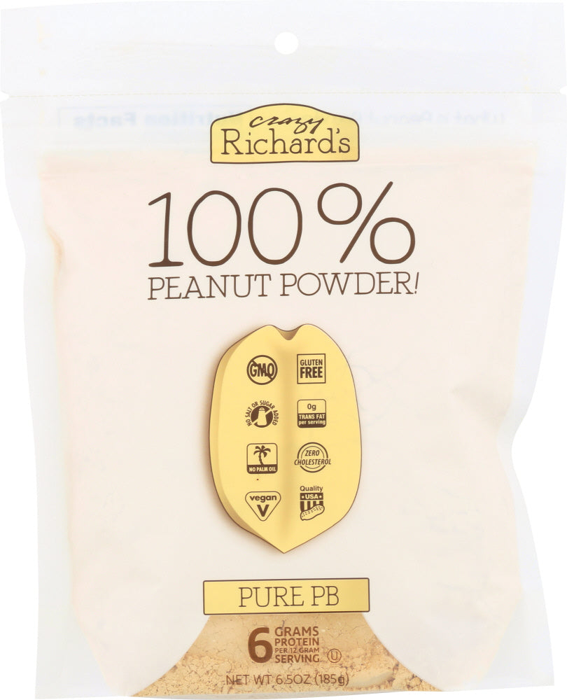 CRAZY RICHARD: Pure Peanut Butter Powder, 6.5 oz - Vending Business Solutions