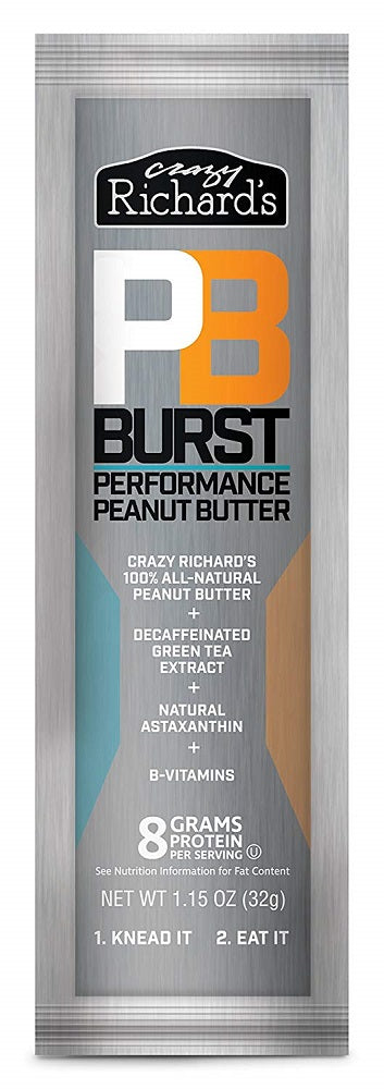 CRAZY RICHARD: Burst Performance Peanut Butter Squeeze Pack, 1.15 oz - Vending Business Solutions