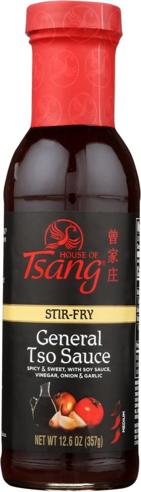 HOUSE OF TSANG: Sauce Stir-fry General Tso Hot, 12.6 oz - Vending Business Solutions