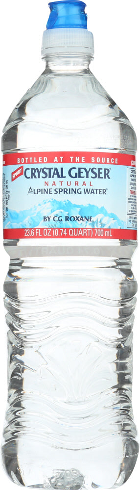 CRYSTAL GEYSER: Natural Alpine Spring Water Sport Cap, 700 ml - Vending Business Solutions