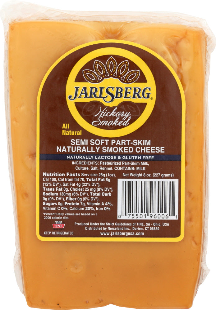 JARLSBERG: Cheese Wedge Jarlsberg Hickory, 8 oz - Vending Business Solutions