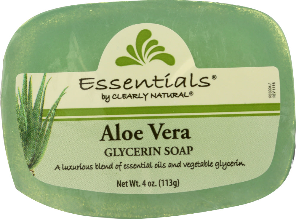 CLEARLY NATURAL: Aloe Vera Pure & Natural Glycerine Soap, 4 oz - Vending Business Solutions