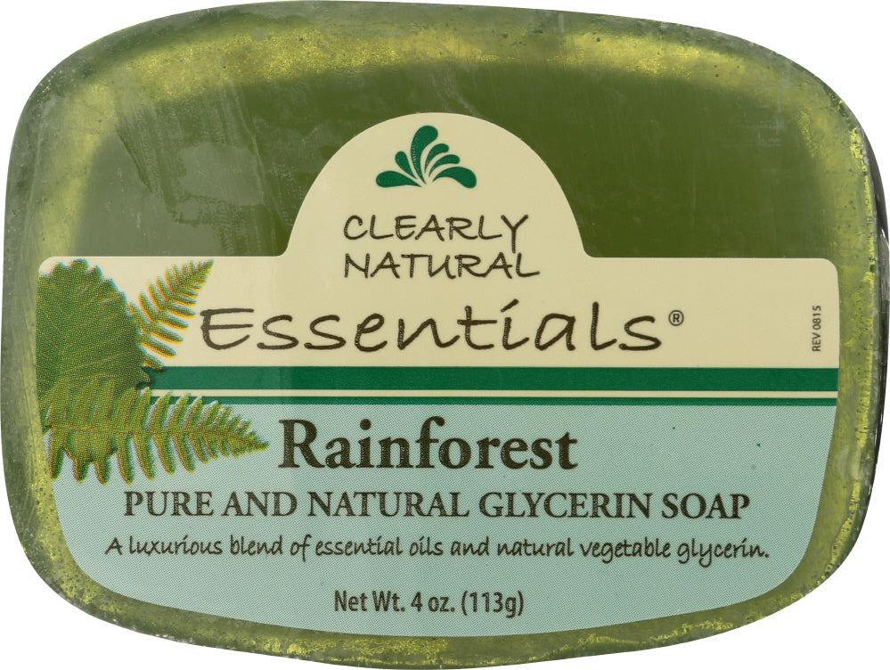 CLEARLY NATURAL: Rainforest Pure And Natural Glycerine Soap, 4 oz - Vending Business Solutions