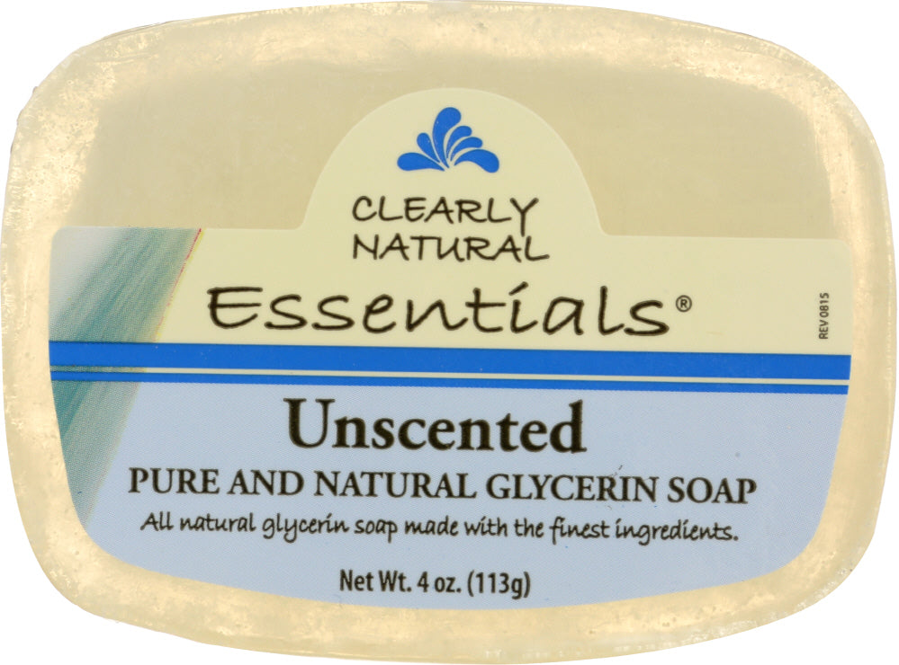 CLEARLY NATURAL: Unscented Pure And Natural Glycerine Soap, 4 oz - Vending Business Solutions