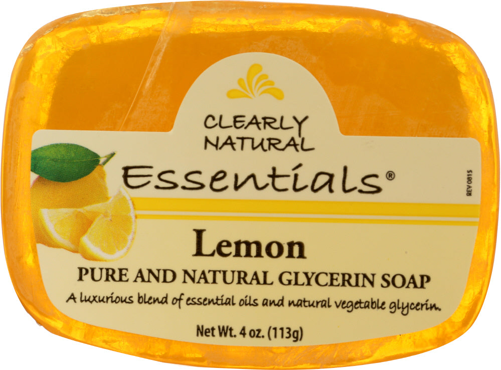 CLEARLY NATURAL: Lemon Pure And Natural Glycerine Soap, 4 oz - Vending Business Solutions