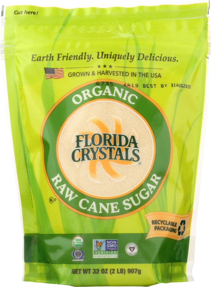 FLORIDA CRYSTALS: Sugar Cane Organic, 2 lb - Vending Business Solutions
