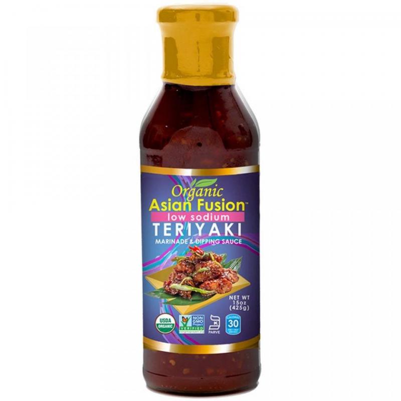 ASIAN FUSION: Sauce Teriyaki Low Sodium Organic, 15 oz - Vending Business Solutions