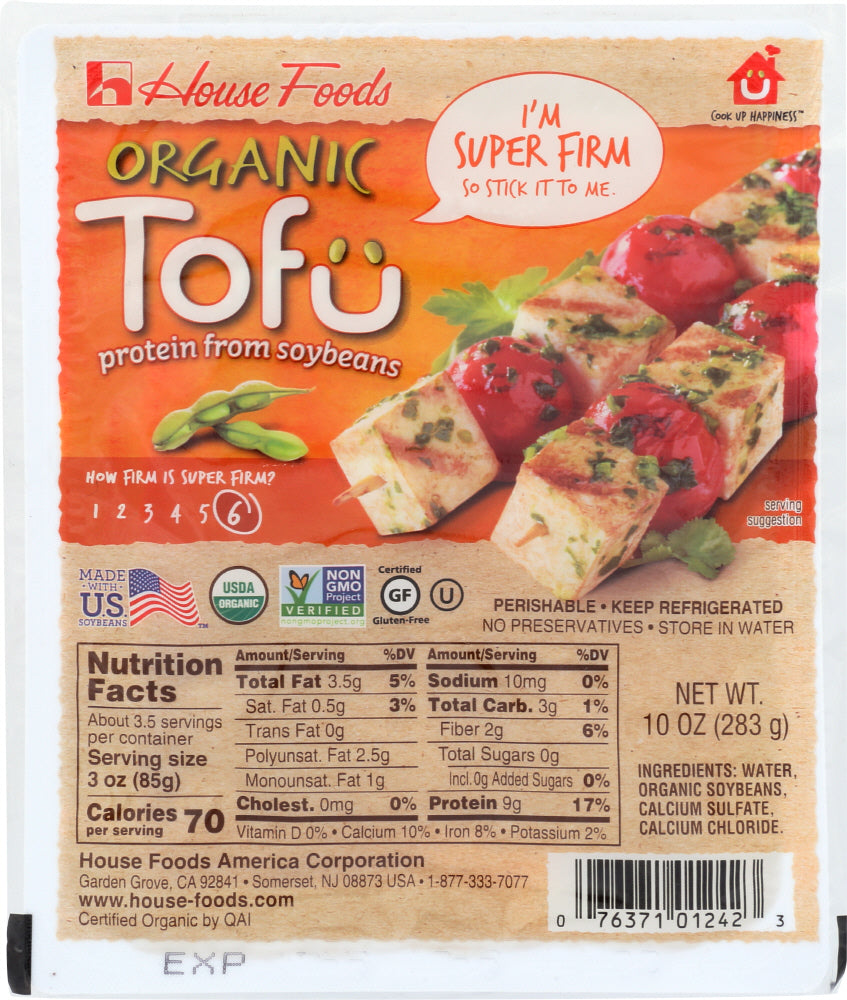 HOUSE FOODS: Organic Tofu Super Firm, 10 oz - Vending Business Solutions