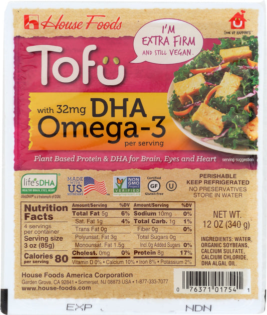 HOUSE FOODS: Tofu Extra Firm DHA Omega-3, 12 oz - Vending Business Solutions