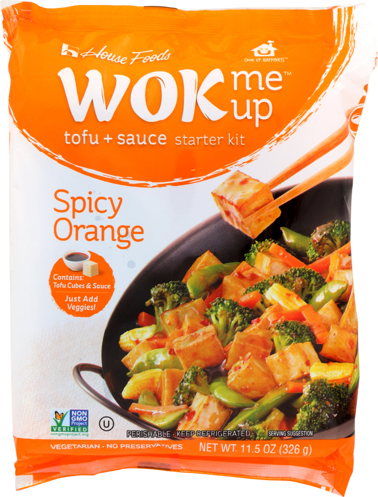 HOUSE FOODS: Tofu WOK Me Up Kit Spicy Orange, 11.5 oz - Vending Business Solutions