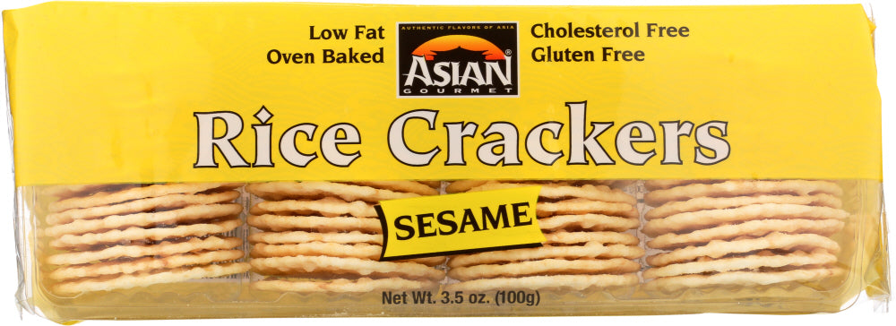 ASIAN GOURMET: Rice Cracker Sesame, 3.5 oz - Vending Business Solutions