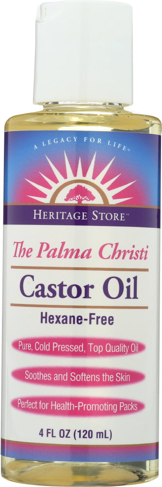 HERITAGE: Castor Oil Cold Pressed, 4 oz - Vending Business Solutions