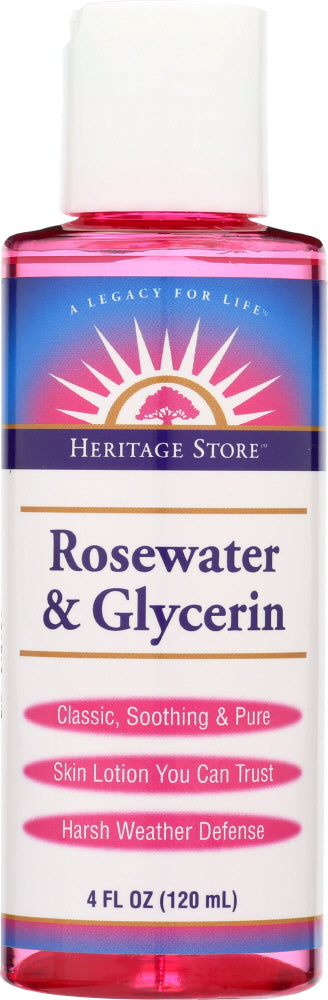 HERITAGE: Rose Water & Glycerin, 4 oz - Vending Business Solutions