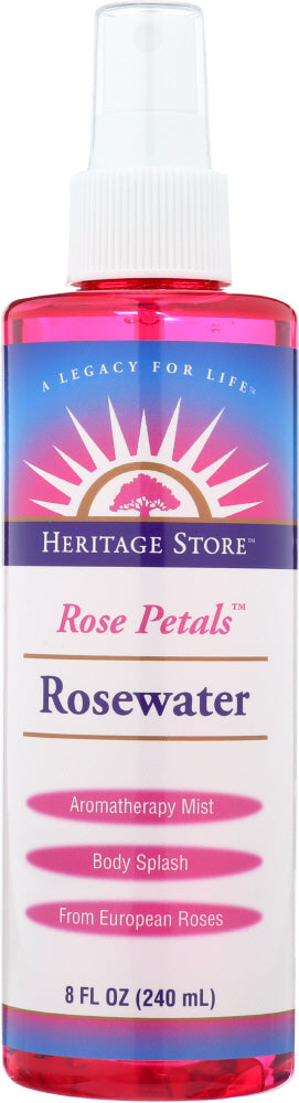 HERITAGE: Rose Water with Atomizer, 8 oz - Vending Business Solutions