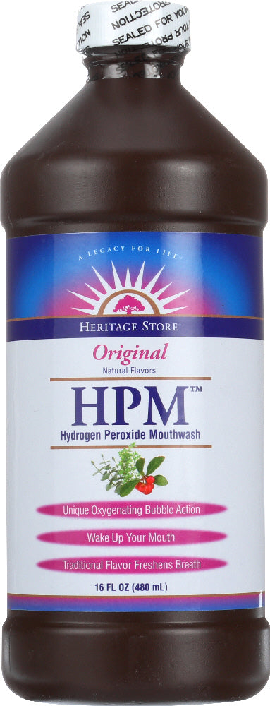 HERITAGE PRODUCTS: HPM Hydrogen Peroxide Mouthwash, 16 oz - Vending Business Solutions