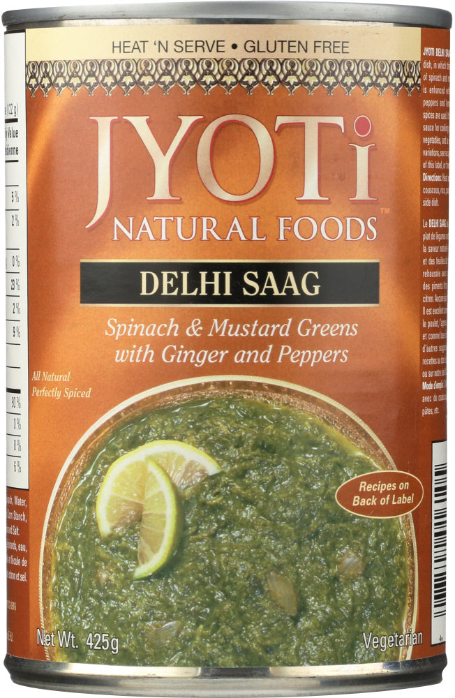 JYOTI: Delhi Saag Gluten Free, 15 oz - Vending Business Solutions