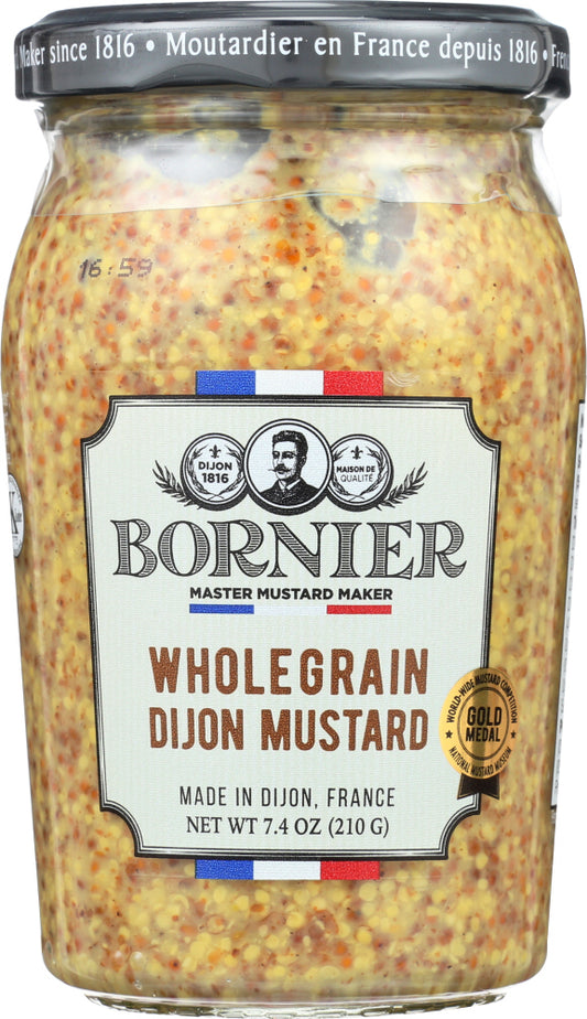 BORNIER: Whole Grain Dijon Mustard, 7.4 oz - Vending Business Solutions