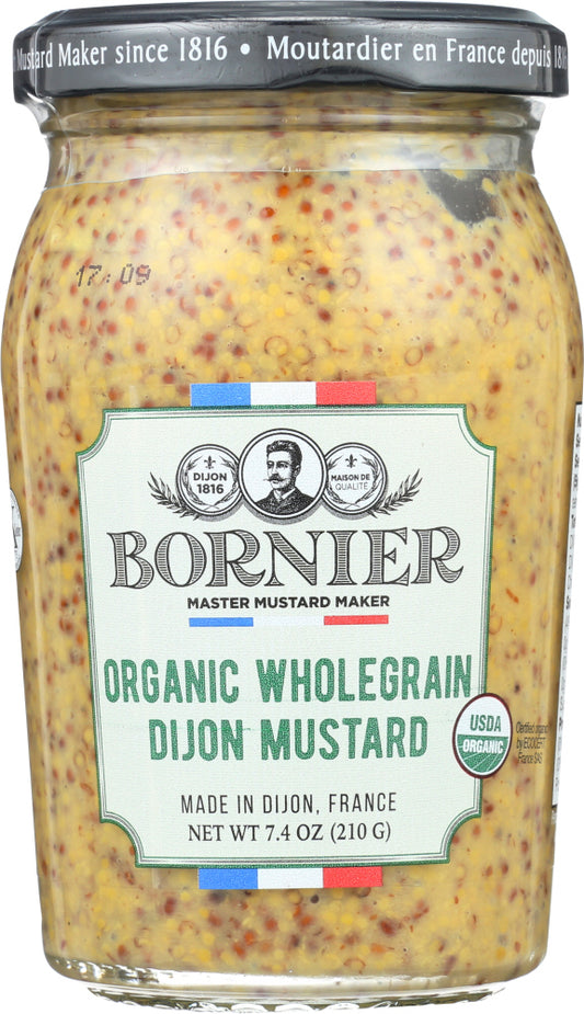 BORNIER: Organic Whole Grain Dijon Mustard, 7.4 oz - Vending Business Solutions