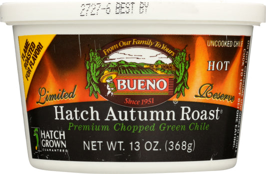BUENO: Hatch Autumn Roast Premium Chopped Green Chile, 13 oz - Vending Business Solutions
