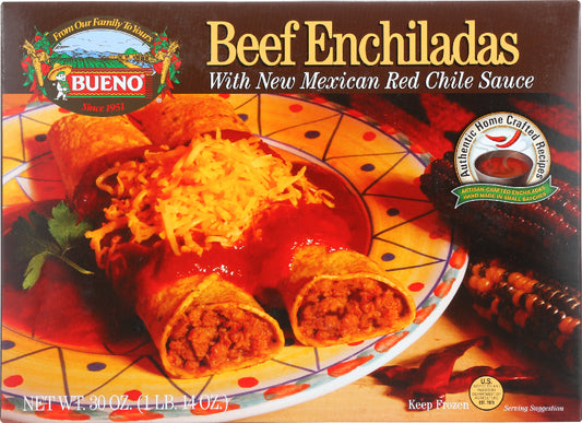 BUENO: Red Chile Beef Enchiladas, 30 oz - Vending Business Solutions
