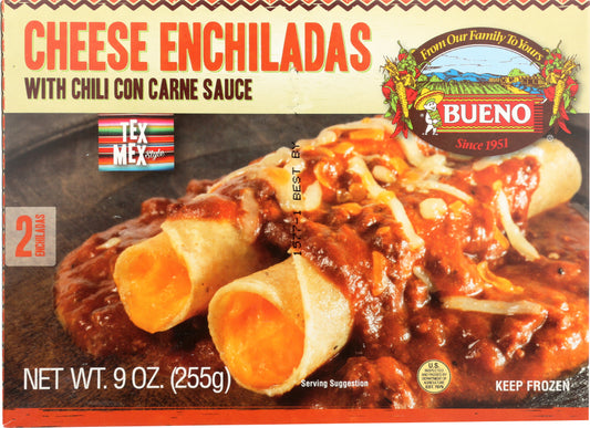 BUENO: Cheese Enchiladas TexMex, 9 oz - Vending Business Solutions