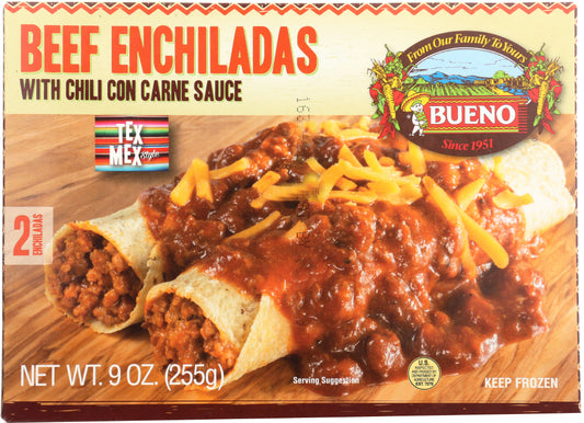 BUENO: Beef Enchiladas TexMex, 9 oz - Vending Business Solutions