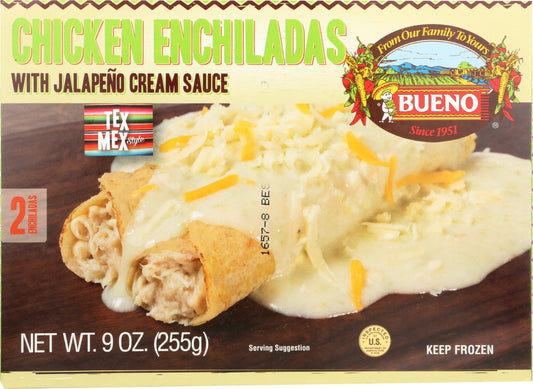 BUENO: Chicken Enchiladas TexMex, 9 oz - Vending Business Solutions