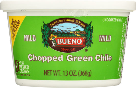 BUENO: Chopped Green Chile Mild, 13 oz - Vending Business Solutions