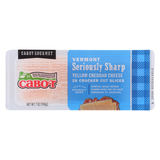 CABOT: Seriously Sharp Yellow Cheddar Cheese Cracker Cuts, 7 oz - Vending Business Solutions