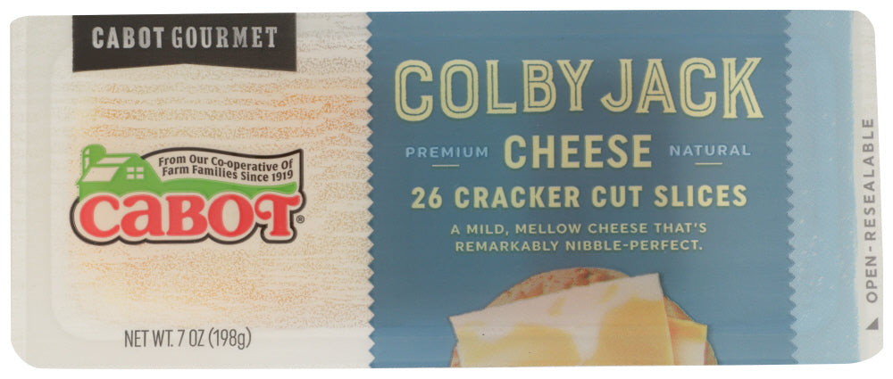 CABOT: Colby Jack Cracker Cut Slices Cheese, 7 oz - Vending Business Solutions