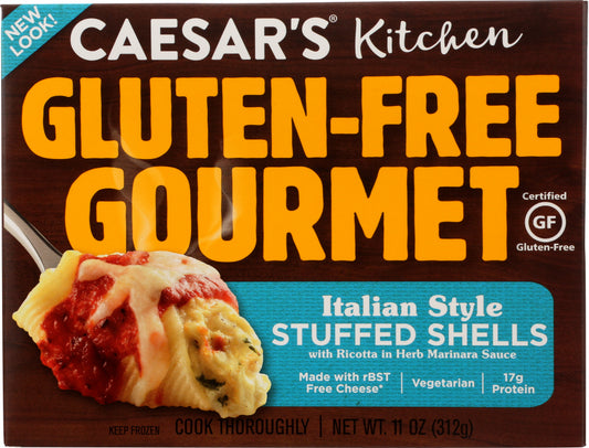 CAESAR'S: Pasta Gluten Free Stuffed Shells with Cheese in Marinara Sauce, 11 oz - Vending Business Solutions