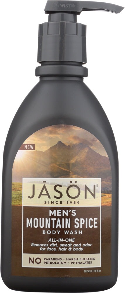 JASON: Wash Men All One Mountain Spice, 30 oz - Vending Business Solutions