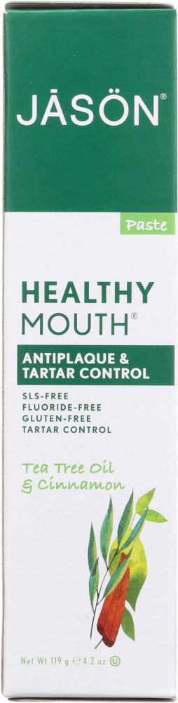 JASON: Antiplaque & Tartar Control Toothpaste Tea Tree Oil & Cinnamon, 4.2 oz - Vending Business Solutions