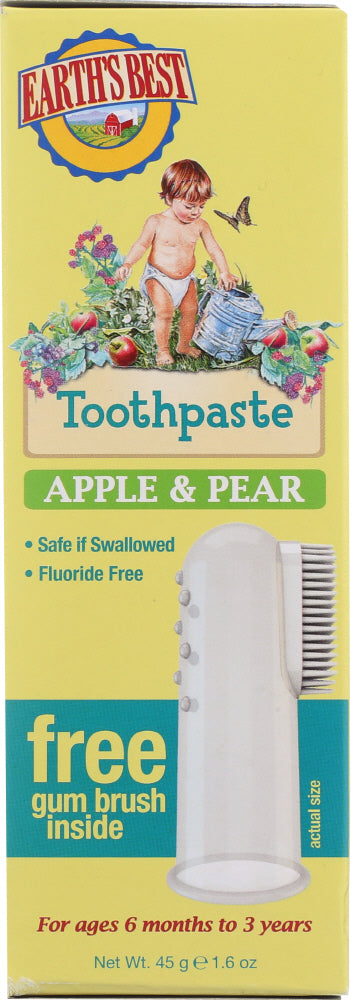 EARTHS BEST: Toothpaste Apple Pear, 1.6 oz - Vending Business Solutions