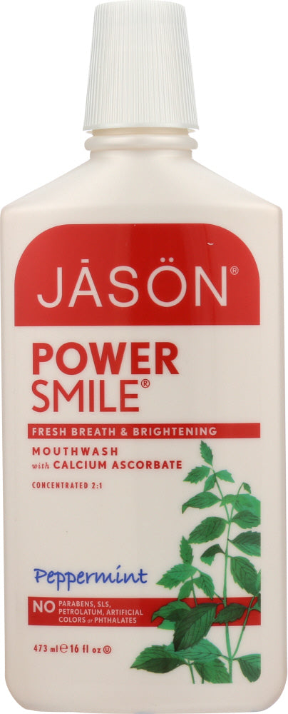 JASON: PowerSmile Mouthwash Brightening Peppermint, 16 oz - Vending Business Solutions