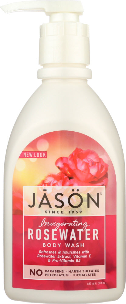 JASON: Body Wash Invigorating Rosewater, 30 oz - Vending Business Solutions