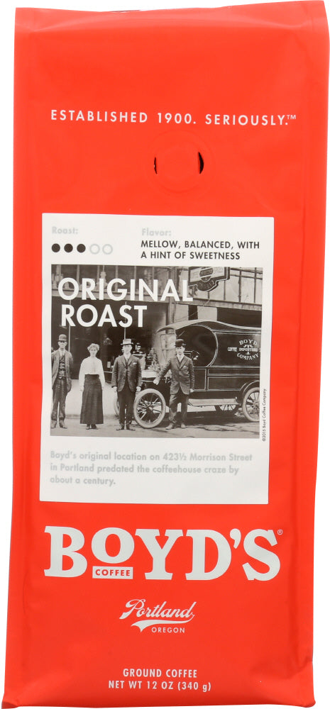 BOYDS: Original Roast Ground Coffee, 12 oz - Vending Business Solutions