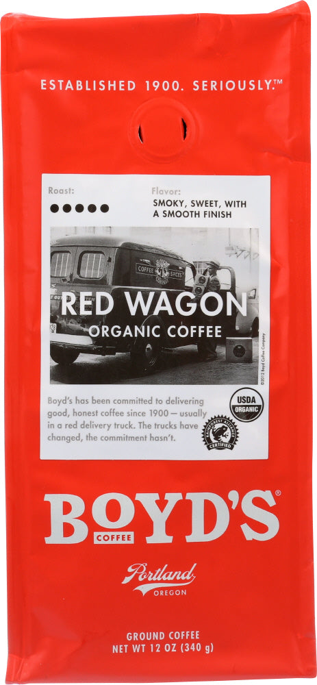 BOYDS: Organic Red Wagon Coffee, 12 oz - Vending Business Solutions