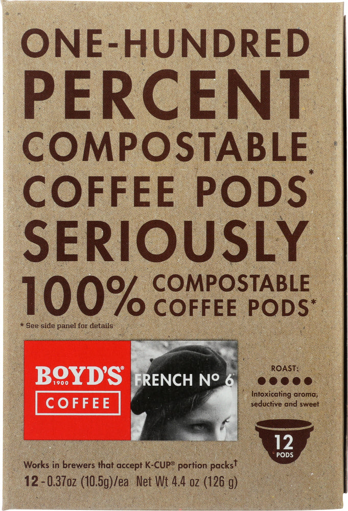 BOYDS: French No. 6 Coffee Single Cups, 12 pcs - Vending Business Solutions