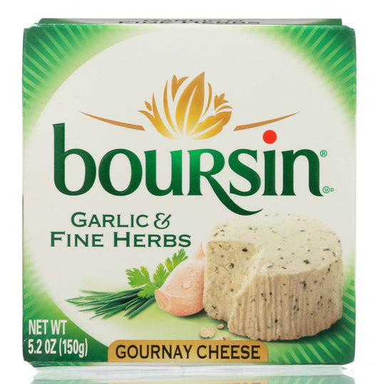 BOURSIN: Garlic & Fine Herbs Gournay Cheese, 5.2 oz - Vending Business Solutions