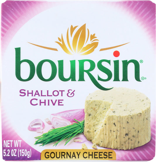 BOURSIN: Shallot & Chive Gournay Cheese, 5.2 oz - Vending Business Solutions