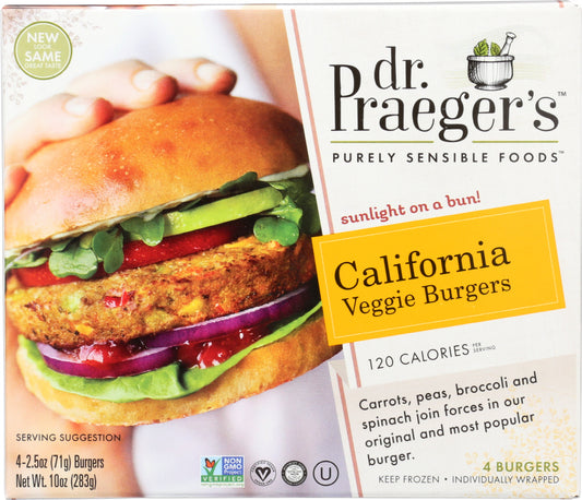 DR. PRAEGER'S: California Veggie Burgers, 10 oz - Vending Business Solutions