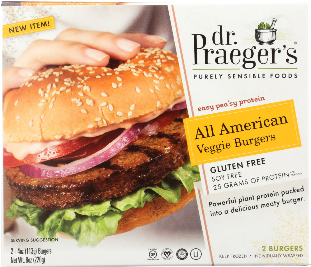 DR PRAEGER: All American Veggie Burgers, 8 oz - Vending Business Solutions