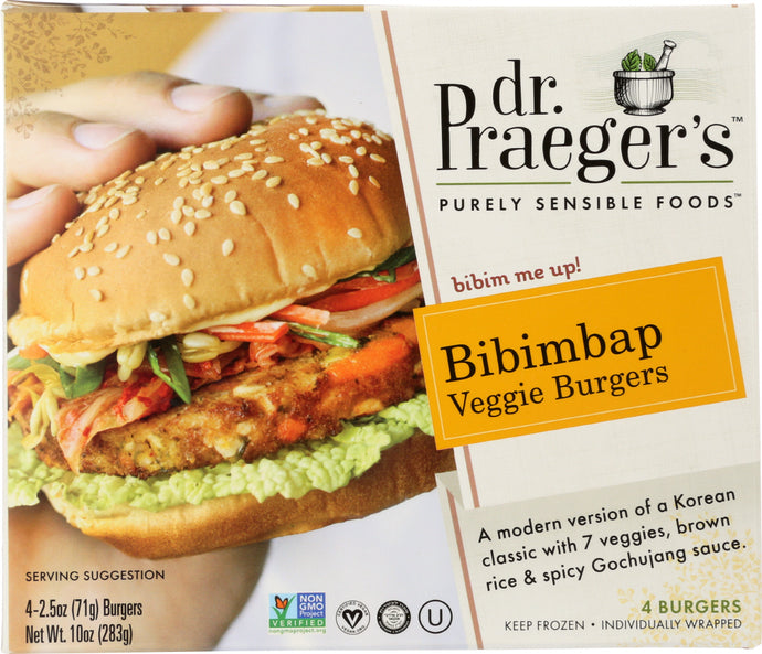 DR PRAEGER: Bibimbap Veggie Burgers, 10 oz - Vending Business Solutions